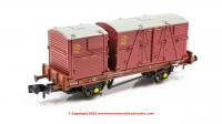 921005 Rapido Conflat P Wagon number B933182 with Type A and Type BD BR Crimson container